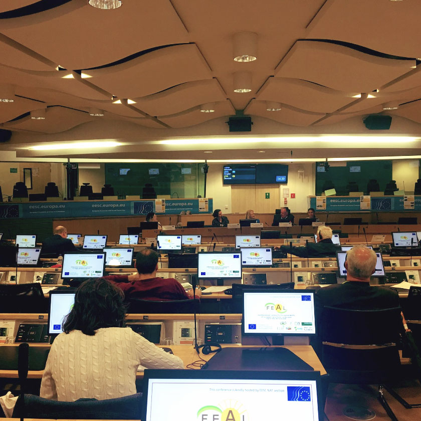 Conferencia Final de FEAL en Bruselas en la sede del Comité Económico y Social Europeo